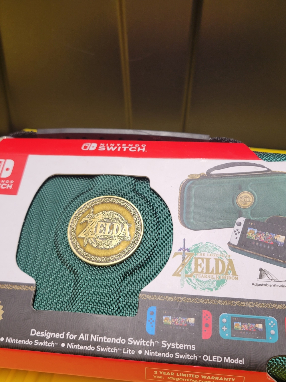 Nintendo Switch Zelda Tears of the Kingdom Green Carry Case
